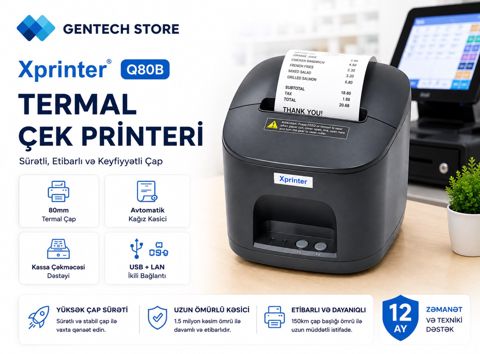 Xprinter Q80B çek printeri — Bakı