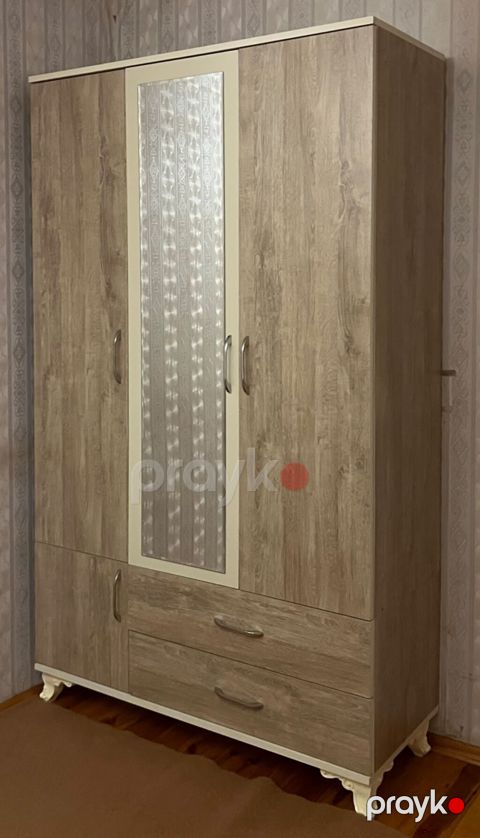İşlənmiş, 3 qapılı, Qəhvəyi, Açılan, Düz dolab