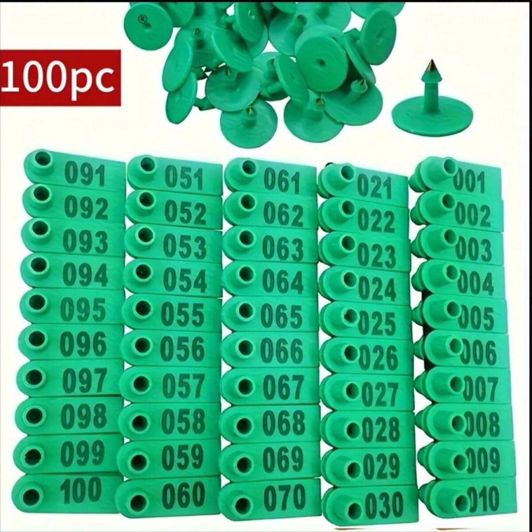 Nömrəli qulaq birkaları (1–100) — Heyvanlar, Masallı (4)