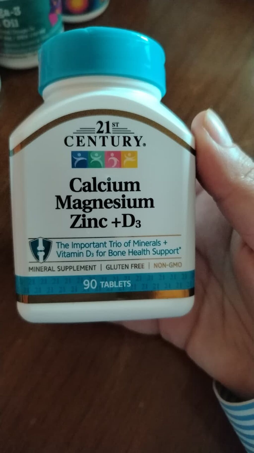 21st Century Calcium Magnesium Zinc + D3 – 90 tablet Məhsul təsviri