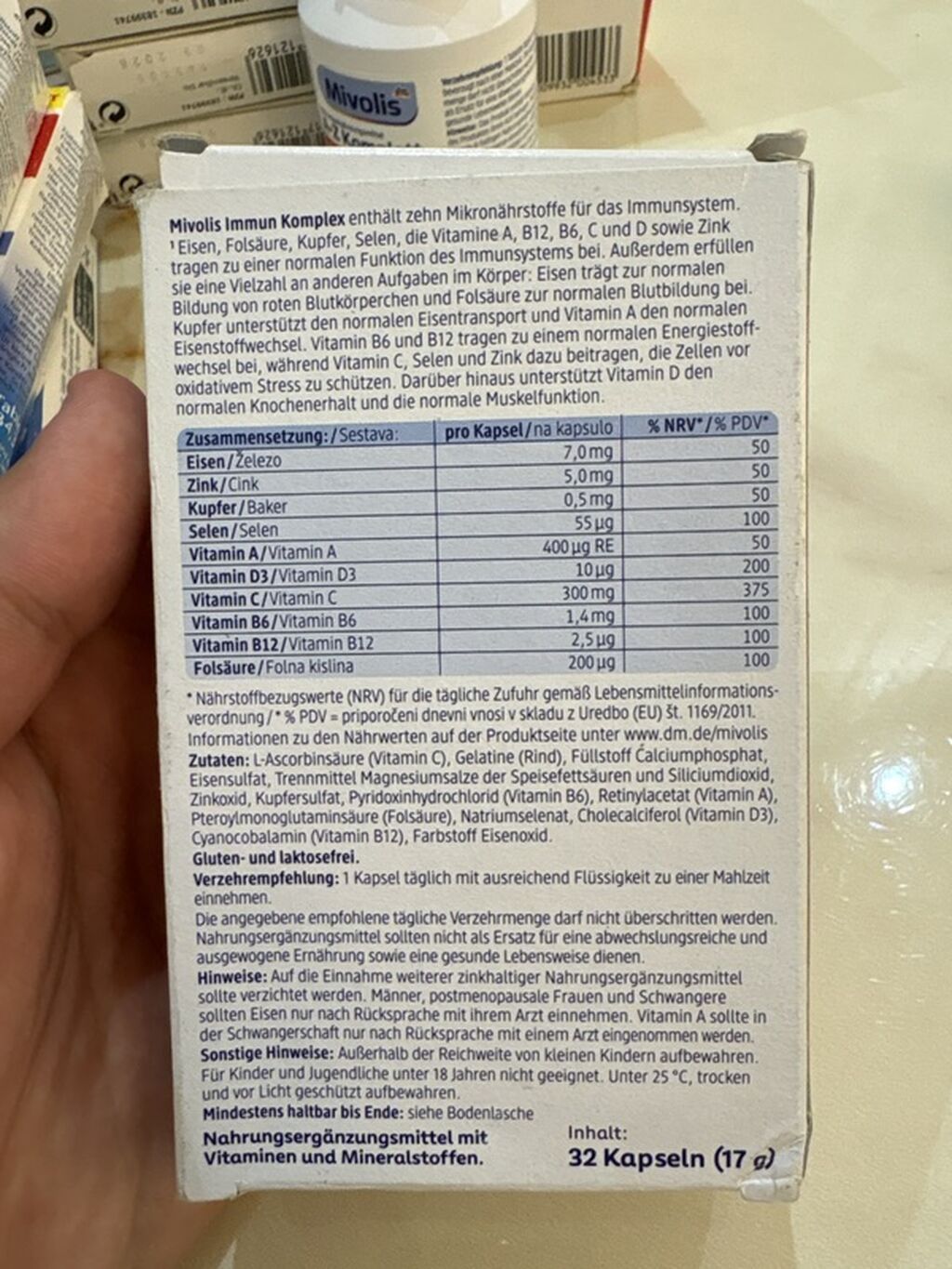Mivolis Immun Komplex – İmmun sistemini dəstəkləyən vitamin kompleksi (32 kapsul) — İdman qidası və əlavələr, Bakı (2)