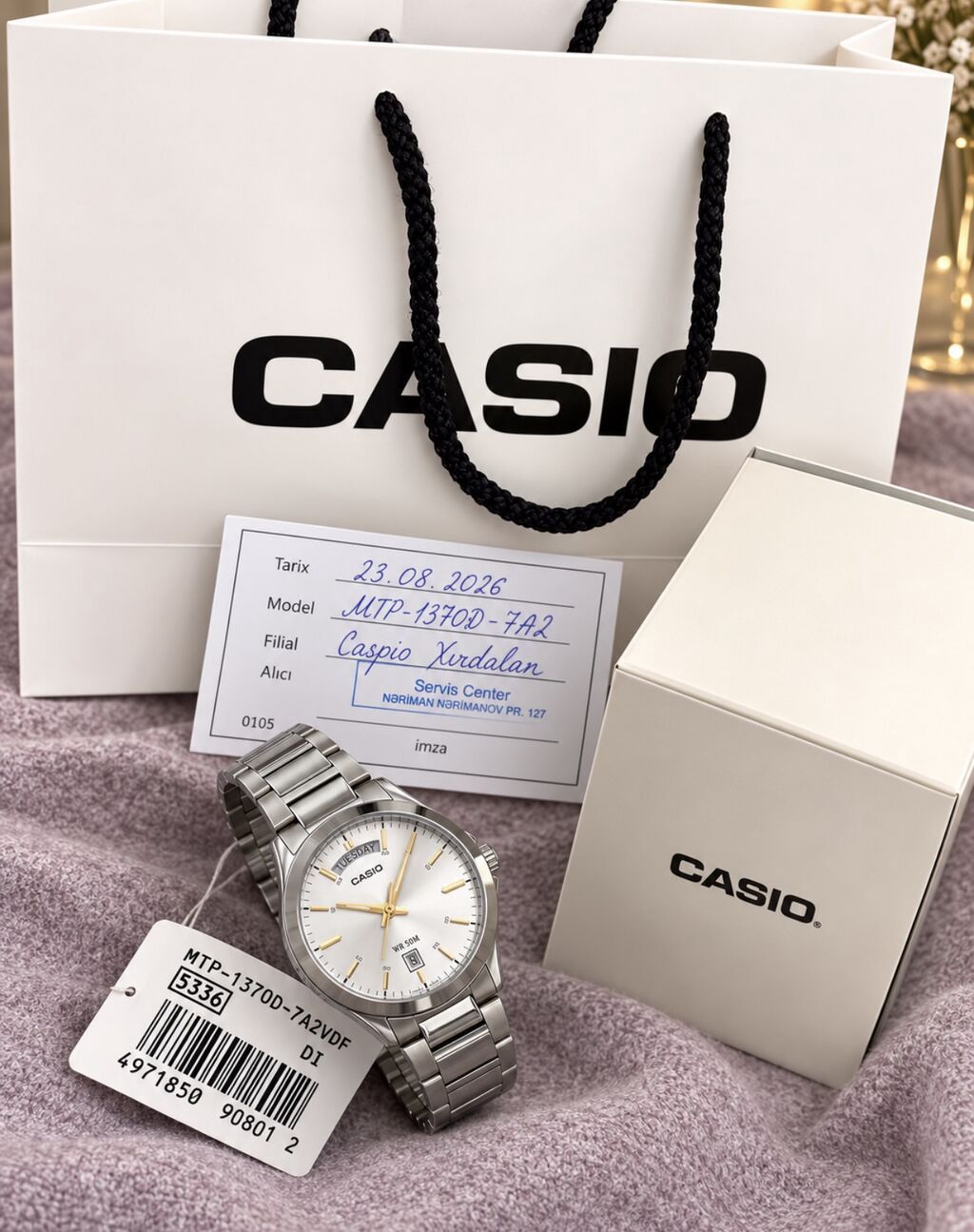 Yeni, Qol saatı, Casio, rəng - Gümüşü