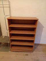 Açıq palıd rəngində çoxrəfli taxta rəf/dolab. - Material — Mebel