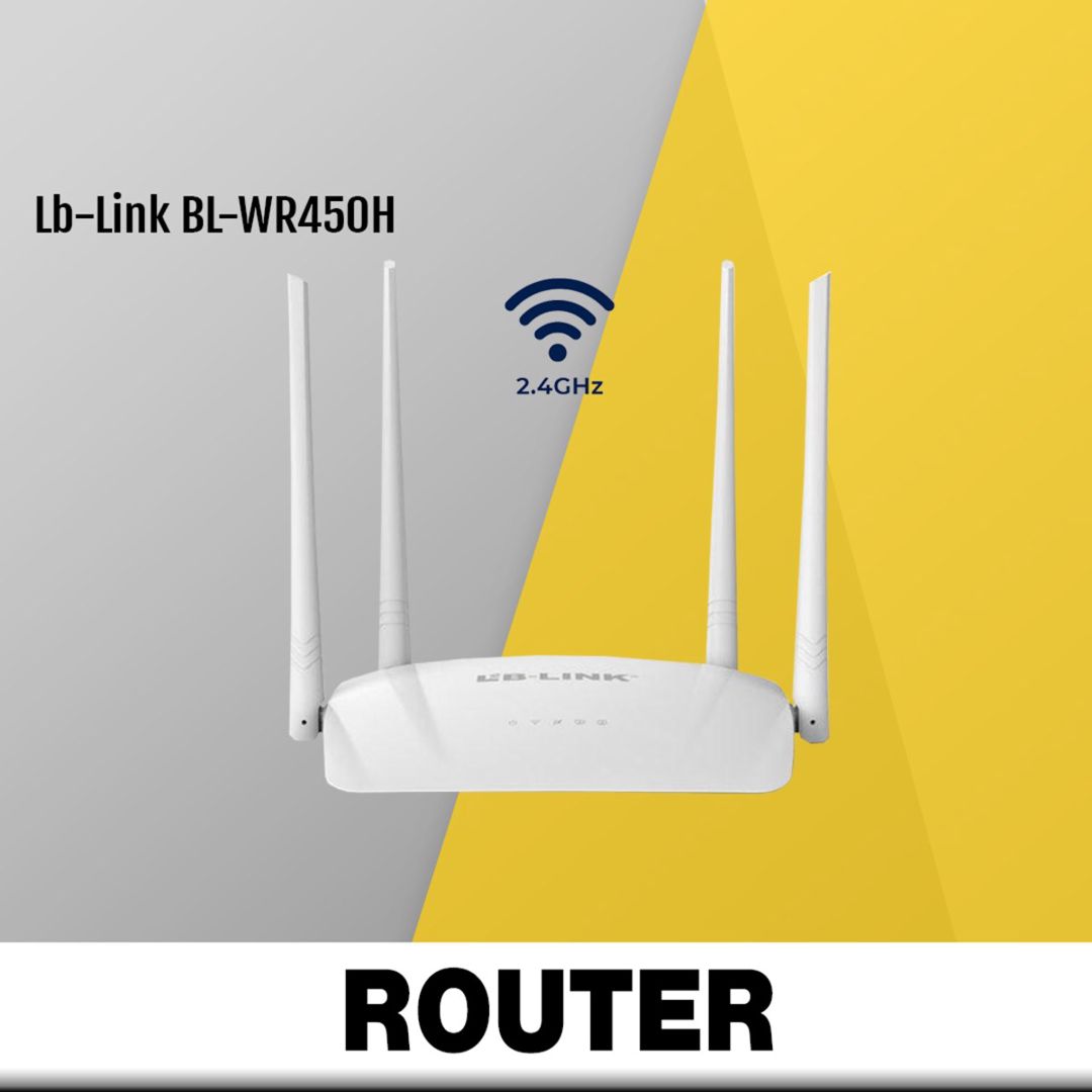 Router Lb-Link BL-WR450H 300Mbps High Gain Smart Wireless N Router/Repeater/AP — Şəbəkə və server avadanlığı, Bakı