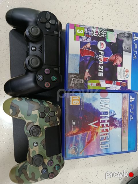 PlayStation 4 Slim — Tam İşlək Vəziyyətdə, Disklərlə Birlikdə — Oyun konsolları