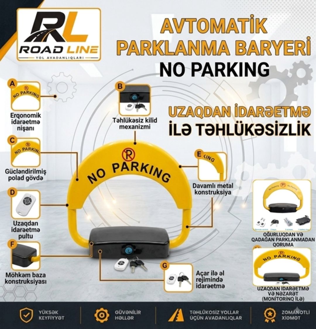 Avtomatik No parking — Təhlükəsizlik sistemləri, Bakı