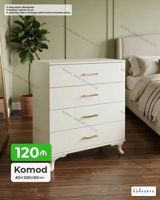 Komod – 4 çekmecəli, zərif dizayn - Ölçü: 40×100×80 sm - Material: 18 — Mebel