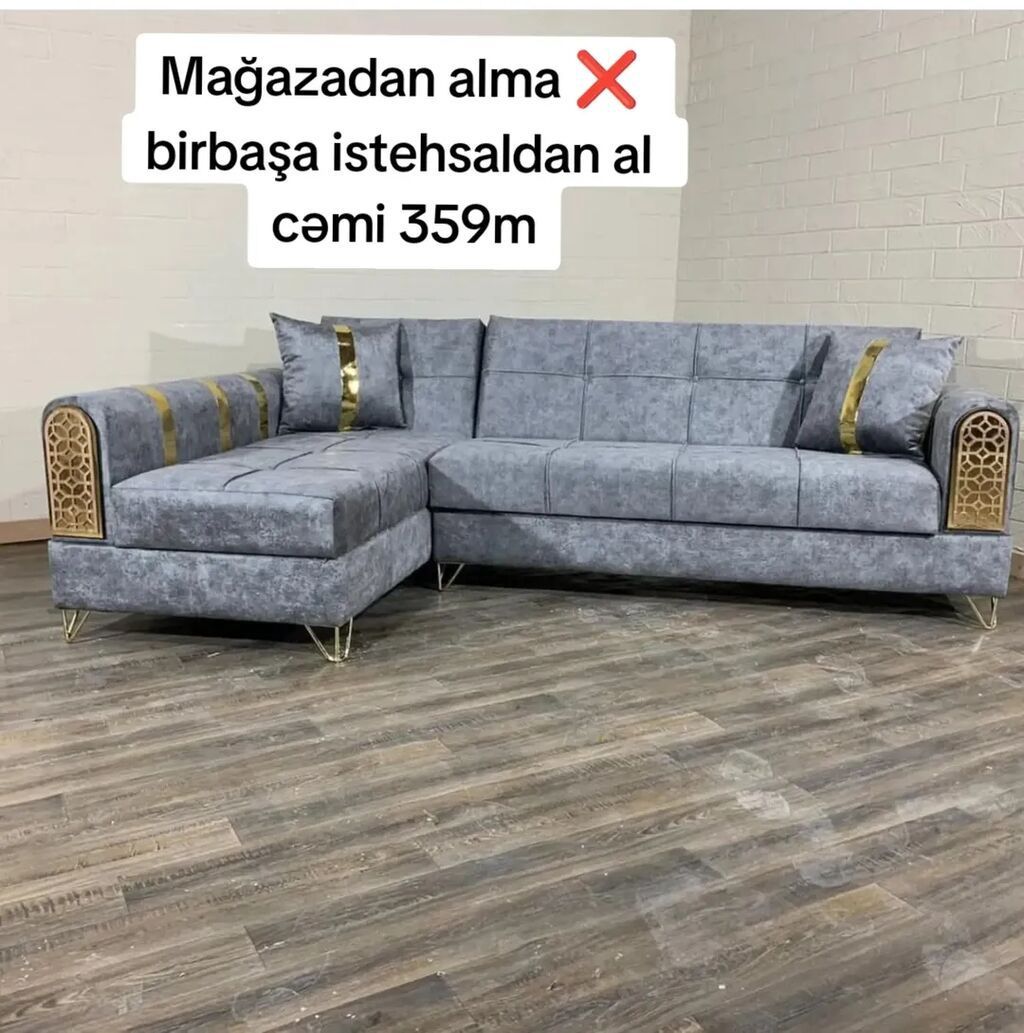 Künc divan, Yeni, Açılan, Bazalı, Vеlur parça