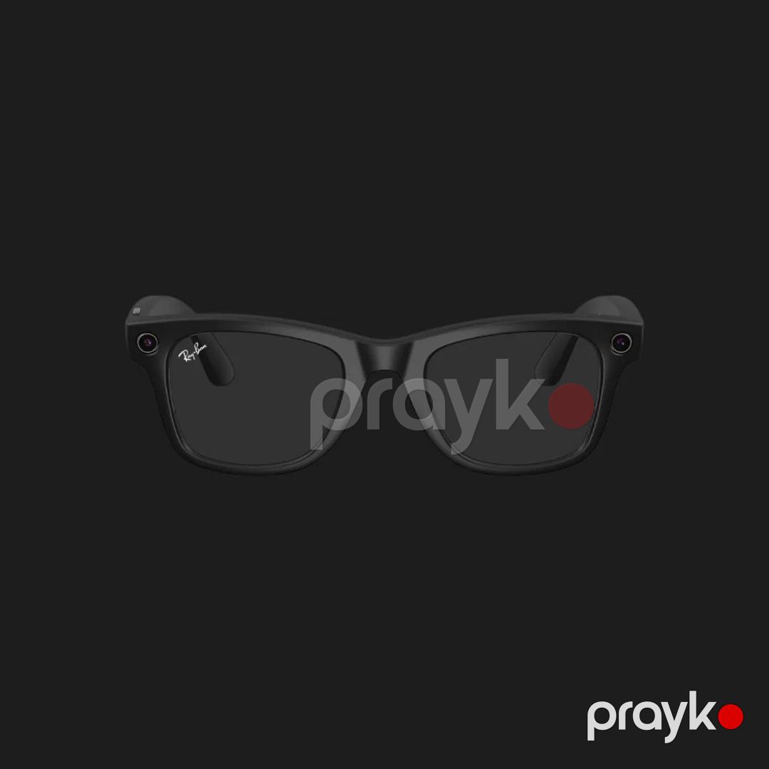 Смарт-очки Ray-Ban Meta Wayfarer (Gen 2) (Shiny Black/Clear to Graphite Green) — Səs texnikası, Bakı (5)