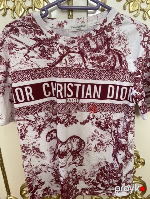 Futbolka, Dior, Standart, rəng - Ağ