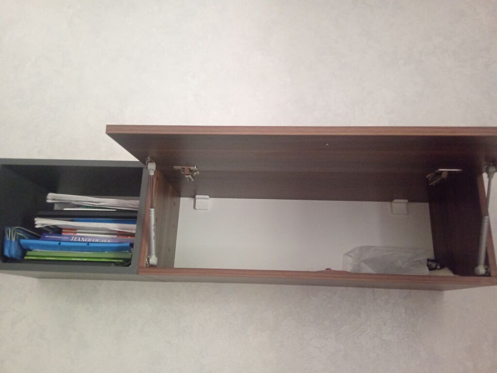 Komplekt iş masası və asma şkaf - Material: laminat/LDSP, ağac — Mebel, Bakı (4)