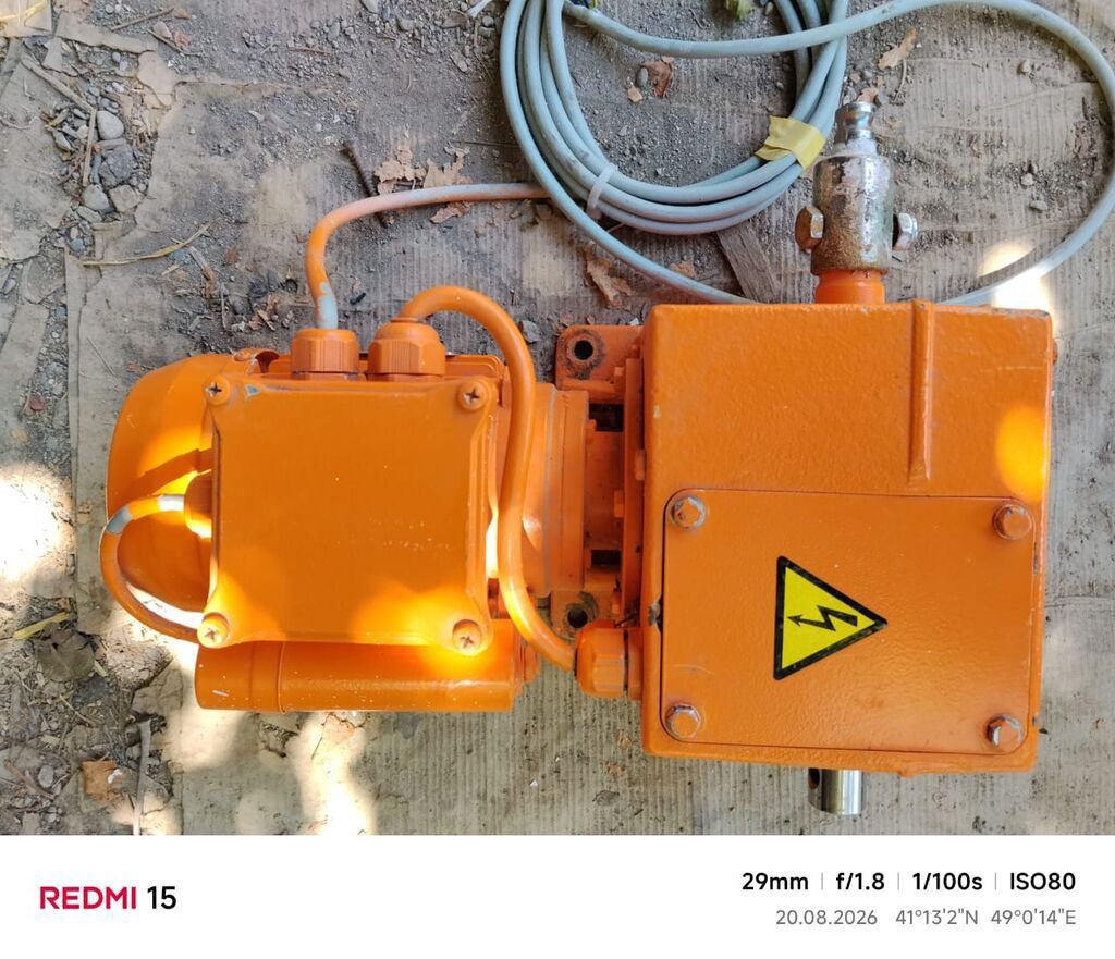 Elektrik ötürücü – motorlu reduktor və limit açarlı aktuator komplekti — Ehtiyat hissələri, Şabran (2)