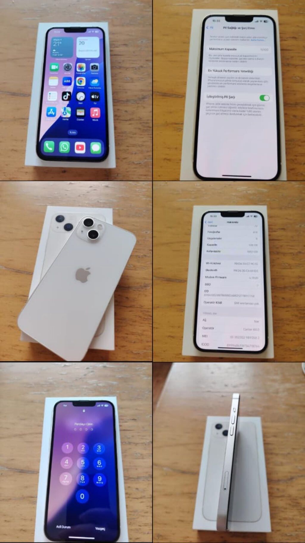 IPhone 13, 128 GB, Ağ — Apple iPhone, Bakı
