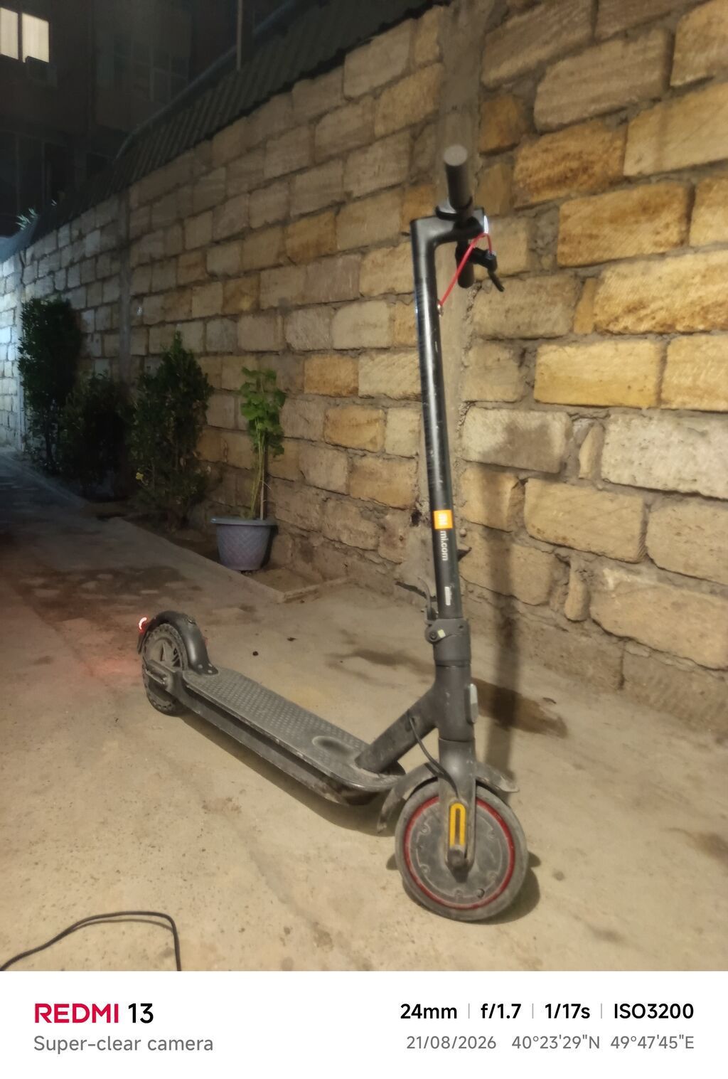 Elektrik skuter – Xiaomi Mi Electric Scooter seriyası Tekerinde
