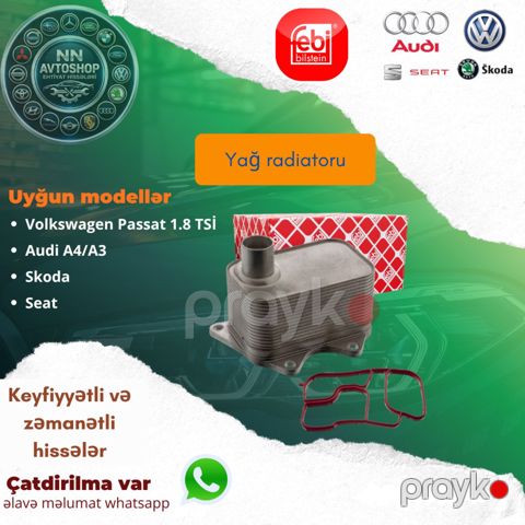 Volkswagen Passat 1.8 yağ radiatoru kitapçası