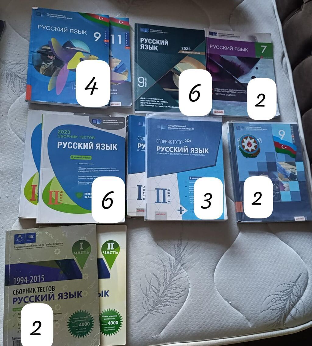 Məktəb və abituriyentlər üçün fənn və test vəsaitləri dəsti Tərkib: - — Kitablar və jurnallar, Bakı (5)