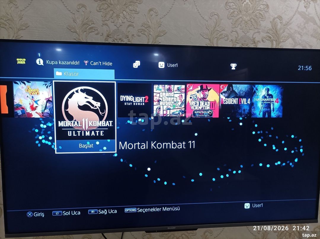 PlayStation 4 Slim 1TB — Oyun konsolları, Bakı (2)