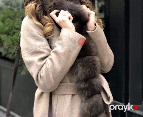 🤎 TƏBİİ XƏZLİ ELEGANT PALTO 680 manata alınıb xəzi təbiidir çox gözəl