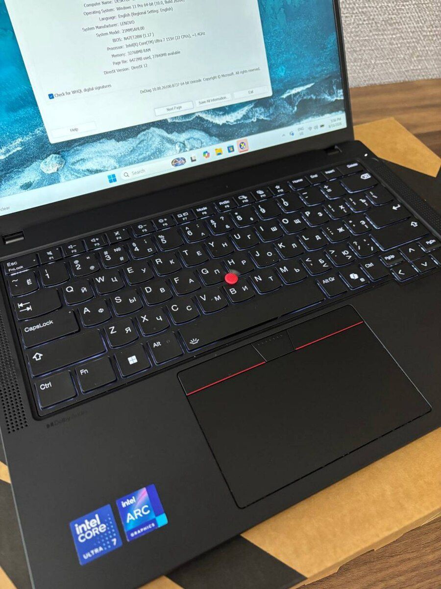 Lenovo Thinkpad T14 Ultra7 155H 32/1TB — Elektronika, Bakı (8)