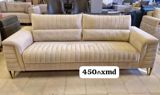 Bej rəngli üçnəfərlik divan - Zərif, bej tonlarda müasir dizayn - — Furniture