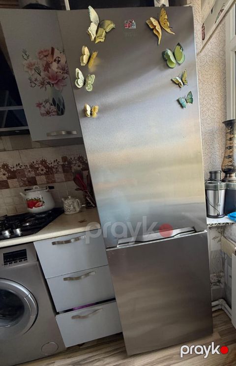 Vestel iki kameralı soyuducu, metalik (inox)