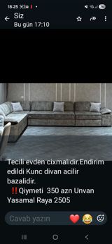 Məhsul: Künc divan Təsvir: - Açılır mexanizmli, bazalı künc divan - — Mebel