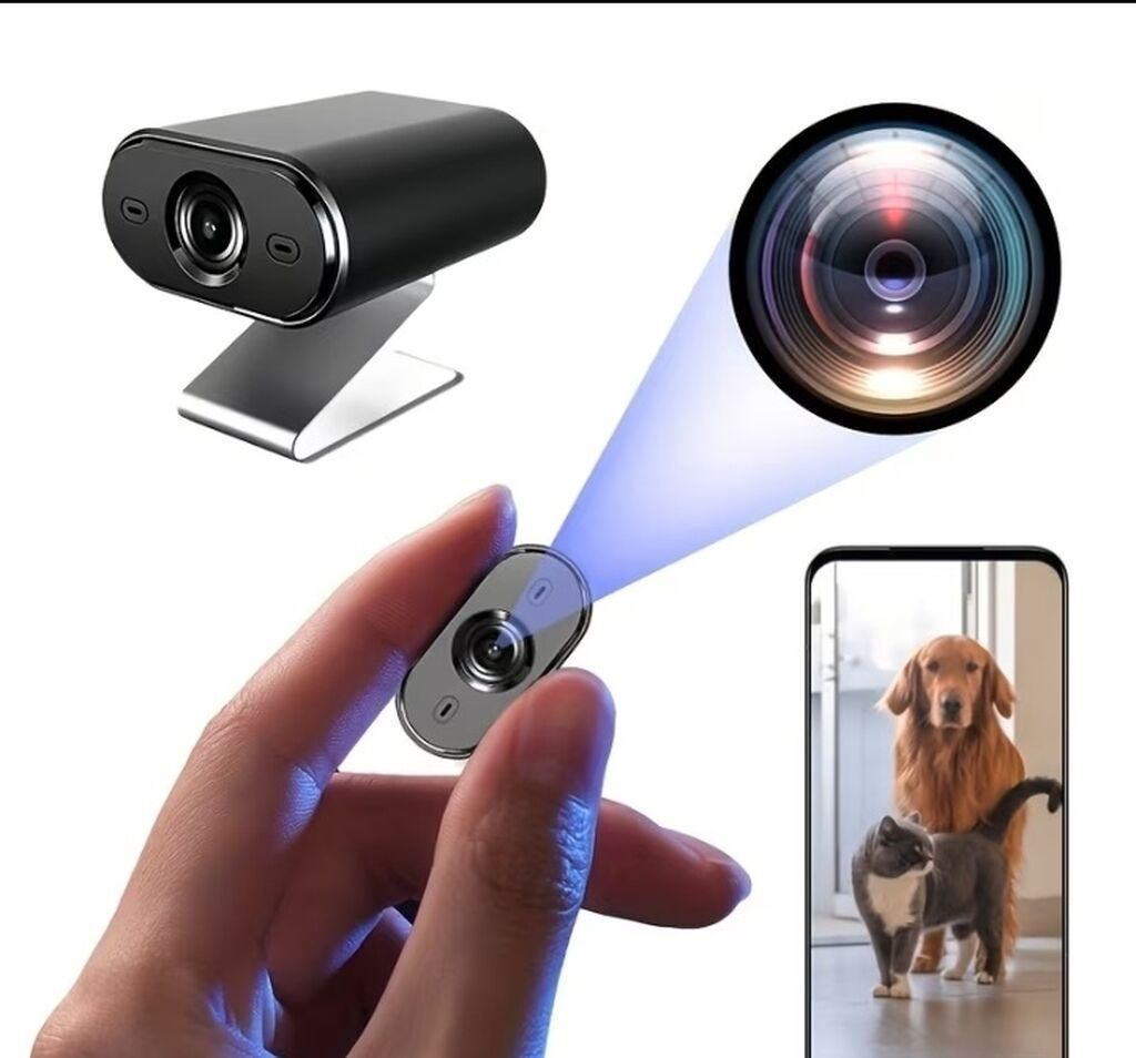 Wi-Fi Mini Kamera – çoxfunksiyalı portativ nəzarət və video çəkiliş — Elektronika, Bakı
