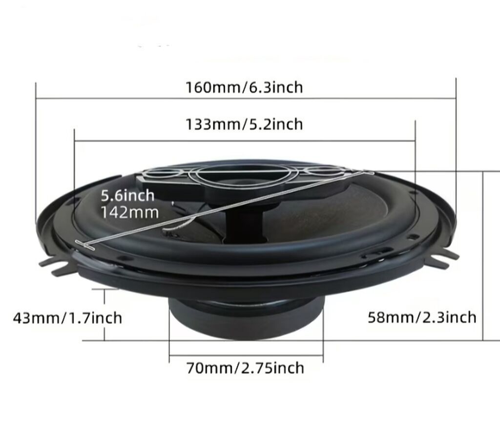 Təzə Avtomobil akustikası – 6.5" koaksial dinamiklər dəsti Новые — Elektronika, Bakı (3)