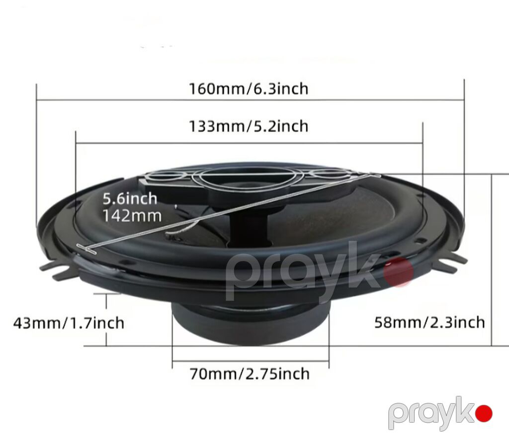 Təzə Avtomobil akustikası – 6.5" koaksial dinamiklər dəsti Новые — Elektronika, Bakı (3)