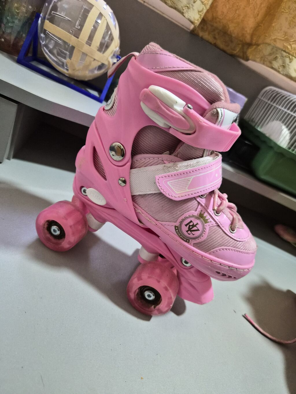 Məhsul: Uşaq dördtəkərli patinlər (rollers) - Rəng: Çəhrayı - Dizayn — İdman və istirahət, Bakı (8)
