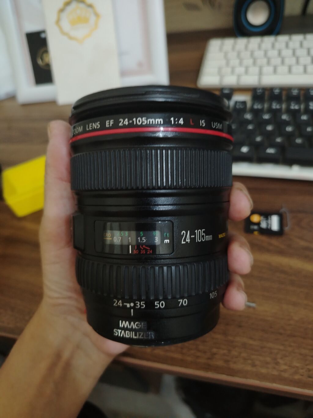 Canon EF 24-105mm f/4 L IS USM zoom obyektiv. Tam kadr (full frame) — Elektronika, Xırdalan (3)