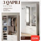 3 qapılı paltar dolabı Ölçülər: - Hündürlük: 200 sm - En: 120 sm - — Furniture