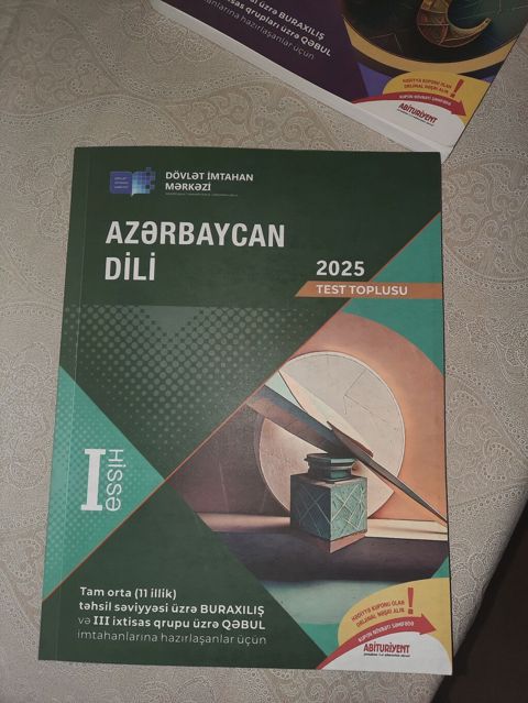 DİM Test Toplusu 2025 — Azərbaycan dili və Riyaziyyat, I hissə (11-ci sinif)