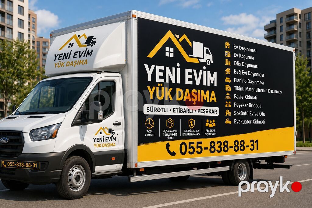 “Yeni Evim” Yükdaşıma və Daşınma Xidməti Xidmətlər: - Ev köçürmə və — Xidmətlər, Bakı (4)