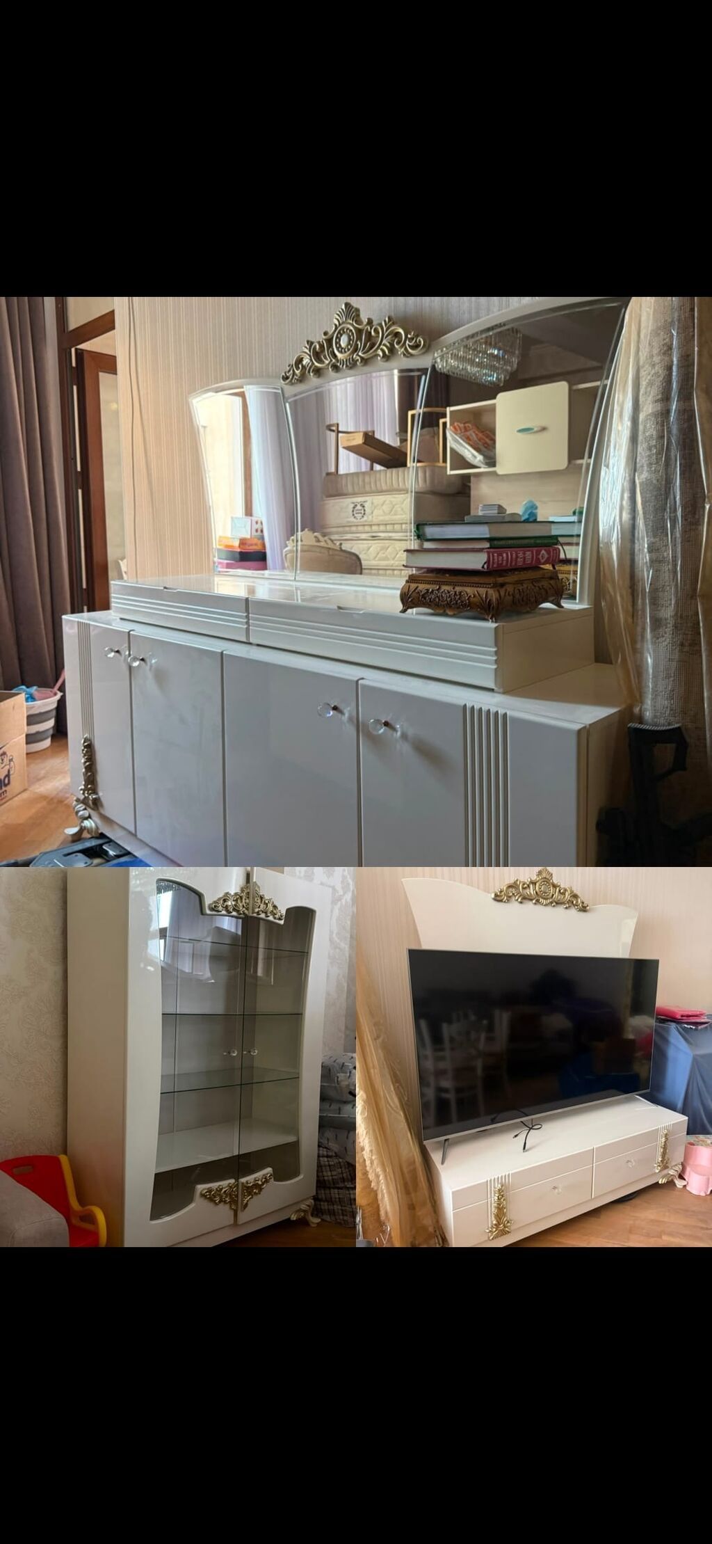 3 hissəli yumşaq mobilya dəsti - ideal vəziyyətdə