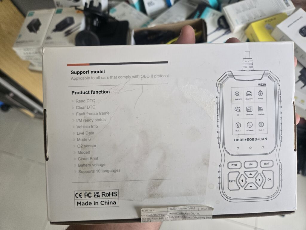 Avto Diaqnostika cihazı V520 (Yeni), Gəncə OBDII/EOBD/CAN uyğun — Avto, Gəncə (2)