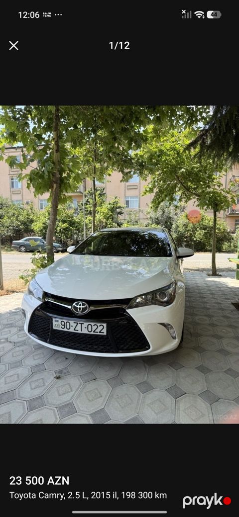 Toyota Camry: 2.5 l | 2015 il Sedan