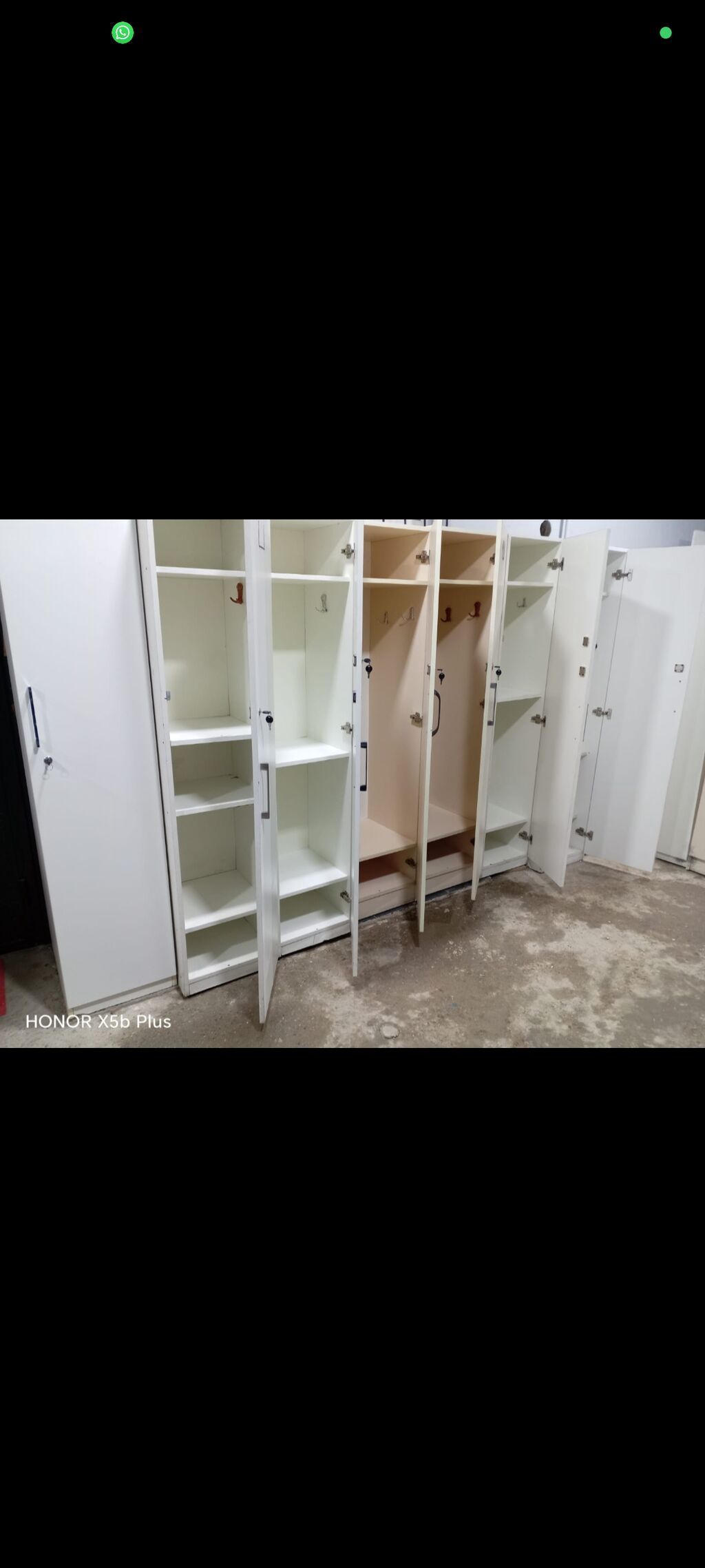 Metal şkaflar – geyim və əşya saxlanması üçün - Təkqapılı, hündür — Mebel, Bakı (2)