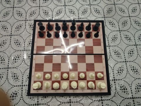 Portativ şahmat dəsti Şahmat satılır qatlana bilir 23x23sm di