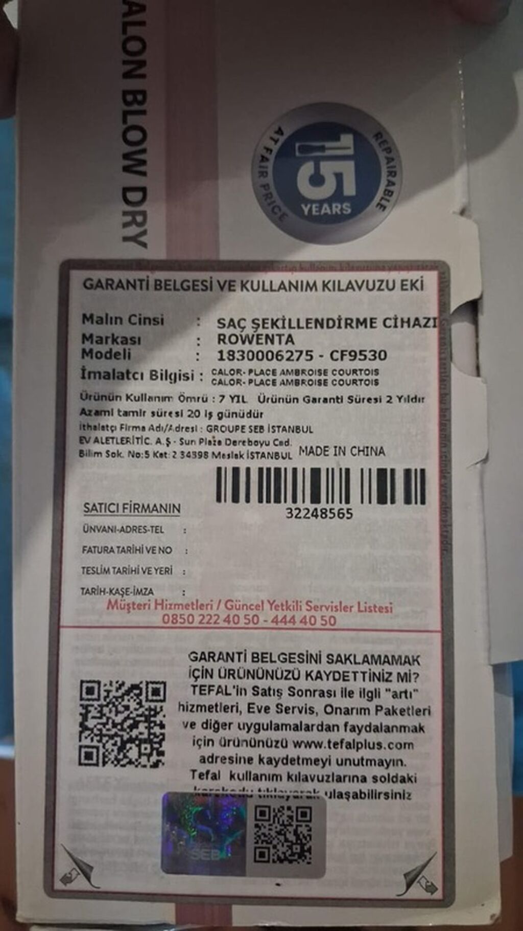 Rowenta Brush sac feni irsad telecomdan alinib istifade olunmayin — Elektronika, Bakı (2)