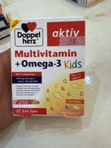 Doppelherz aktiv Multivitamin + Omega-3 Kids – çeynənən gel-tabletlər (27 ədəd) — Food Products