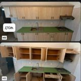 3 metr mətbəx mebeli satilir Uzerinde mermeri qaz moyka aspirator — Furniture