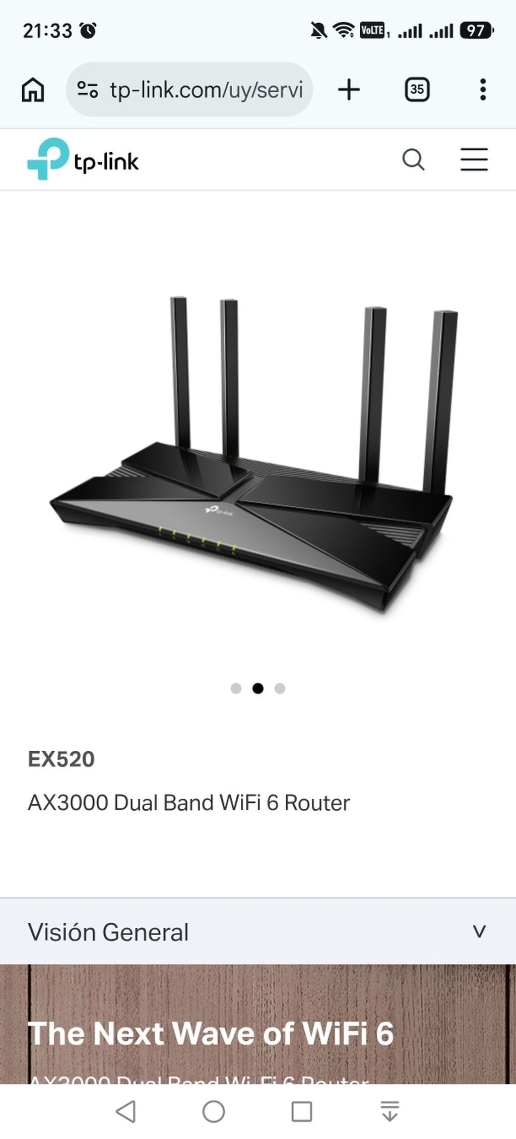 TP-Link EX520 – AX3000 Dual Band WiFi 6 router - WiFi 6 texnologiyası — Elektronika, Bakı (3)