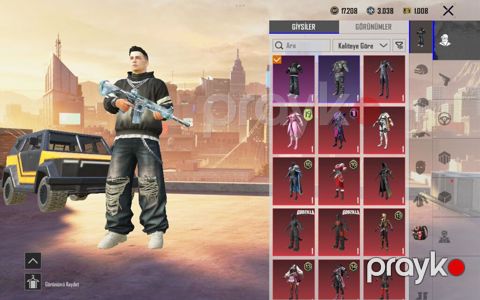 PUBG Mobile hesabı – zəngin kosmetik kolleksiya və valyuta