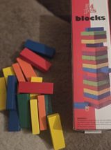 Masaüstü oyun Jenga blocks Tower — Lily