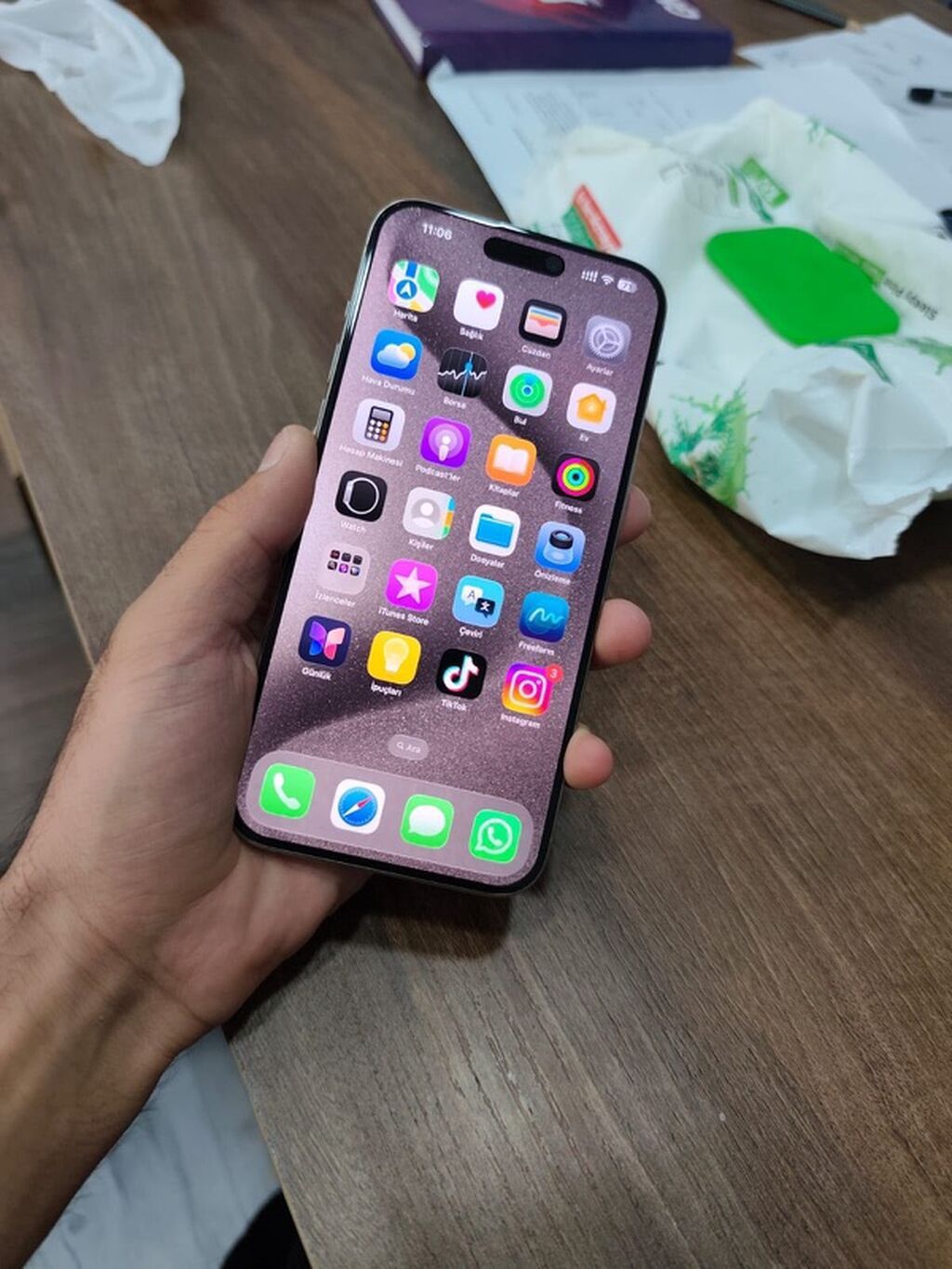 IPhone 15 Pro Max, 256 GB, Natural Titanium, Face ID — Apple iPhone, Bakı (3)
