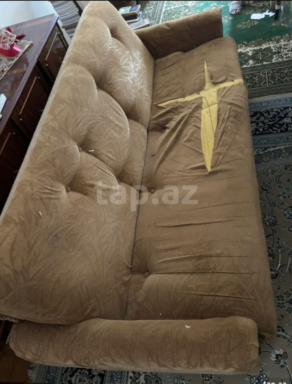 Mebel dəsti: 1 ədəd üçnəfərlik divan + 2 ədəd kreslo - Rəng: açıq — Mebel, Digah (2)