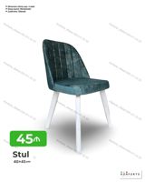 Stul – 40×45 sm ölçüdə, yumşaq oturacaq və bel dəstəyi ilə rahat — Chairs
