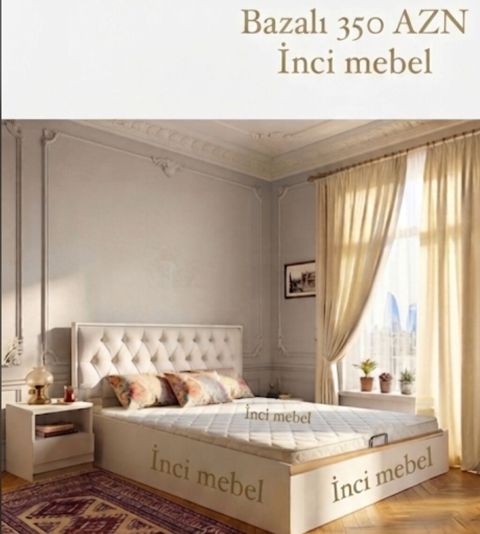Yeni, İkinəfərlik çarpayı, Bazalı, Matras ilə, Siyirməsiz, Azərbaycan