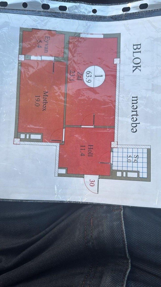 Satılır 2 otaqlı yeni tikili 64 m² — Mənzil, Bakı (3)